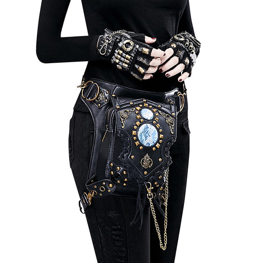 Steampunk Crossbody Sling — Adjustable One‑Shoulder Bag