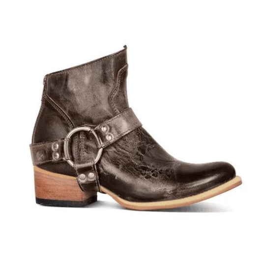 Women's Genuine Leather Ankle Boots