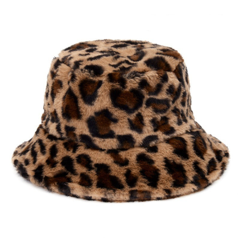Multi-Printed Patterned Plushy Fur Hat