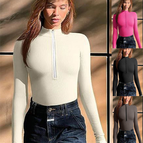 Seamless Long-Sleeve Romper (Slim/Shapewear)