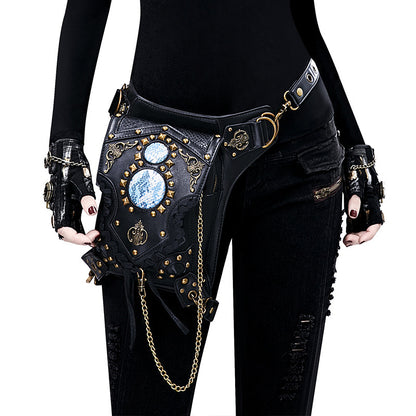 Steampunk Crossbody Sling — Adjustable One‑Shoulder Bag