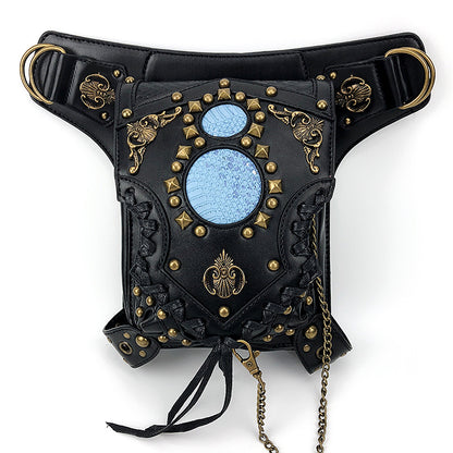 Steampunk Crossbody Sling — Adjustable One‑Shoulder Bag