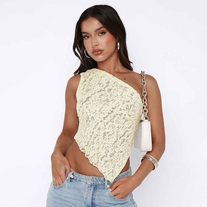 Backless Lace Pullover Summer Top