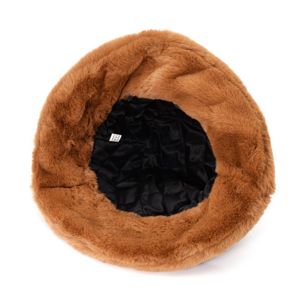 Multi-Printed Patterned Plushy Fur Hat