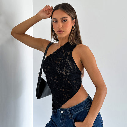 Backless Lace Pullover Summer Top