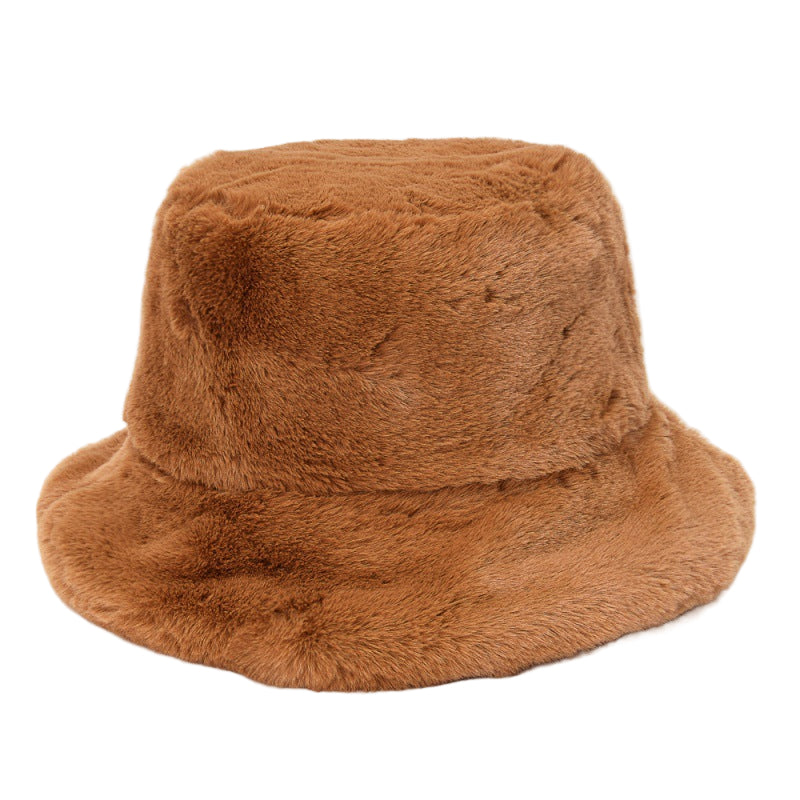 Multi-Printed Patterned Plushy Fur Hat