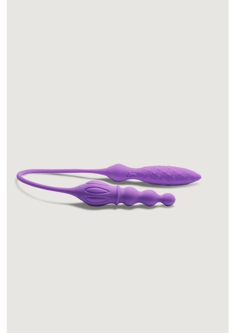 "2x" Rechargeable Silicone Double Vibrator w/ Remote Control