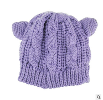 Knitted Cat Ear Beanie