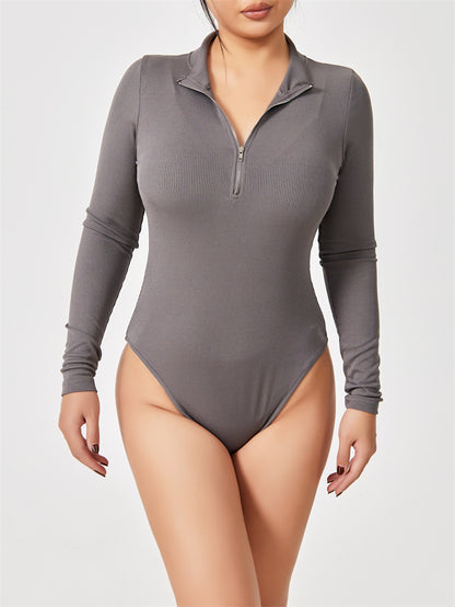 Seamless Long-Sleeve Romper (Slim/Shapewear)
