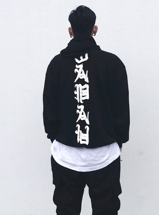 "Harajuku" Stylized Long-Sleeve Hoodie (Loose-Fit)