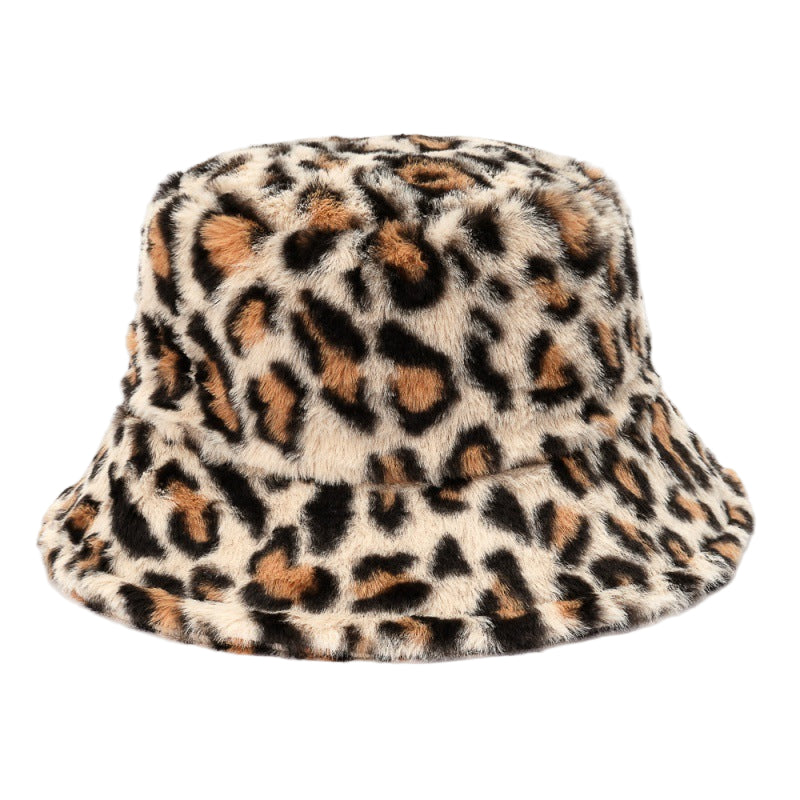 Multi-Printed Patterned Plushy Fur Hat
