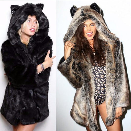 "BIG Wolf Energy" Fur Coat