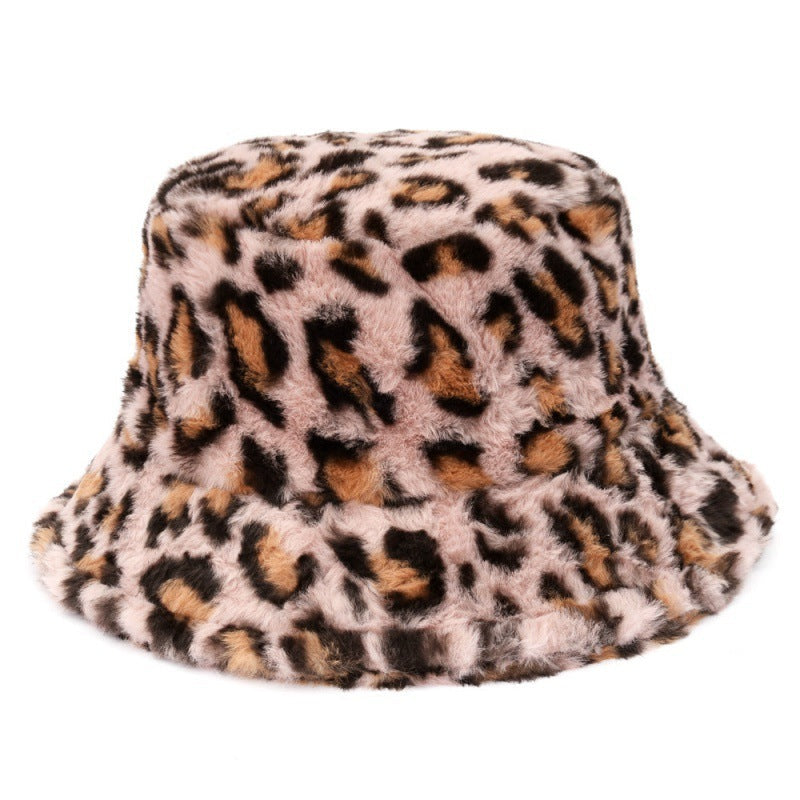 Multi-Printed Patterned Plushy Fur Hat