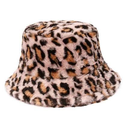 Multi-Printed Patterned Plushy Fur Hat
