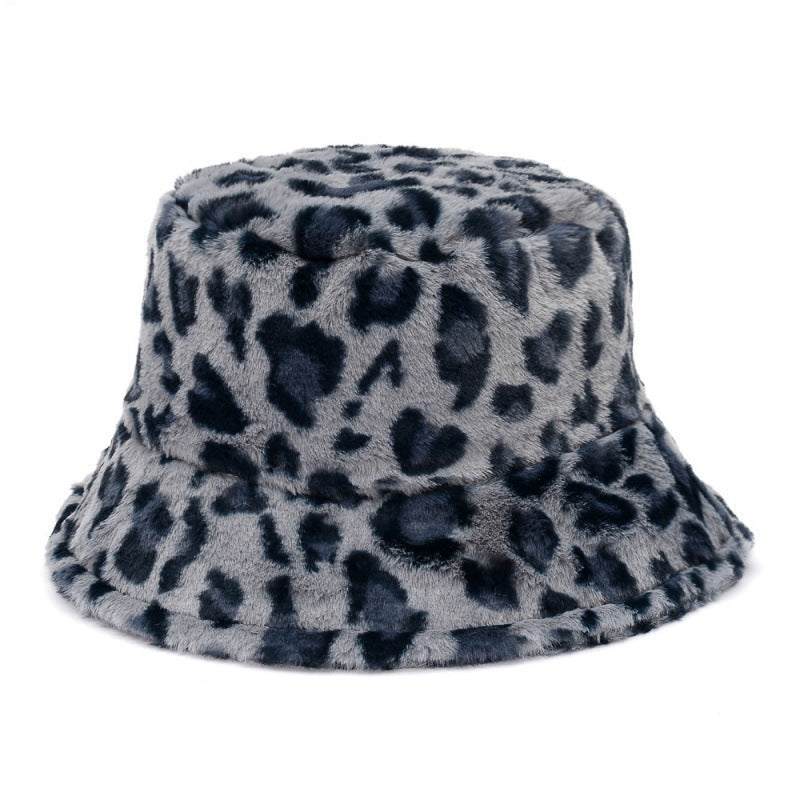 Multi-Printed Patterned Plushy Fur Hat