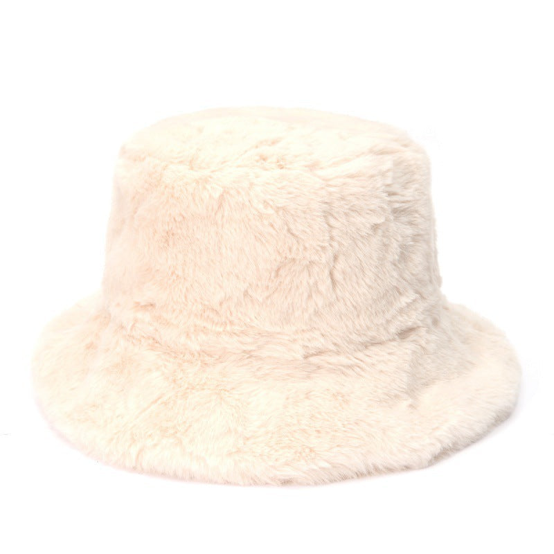 Multi-Printed Patterned Plushy Fur Hat