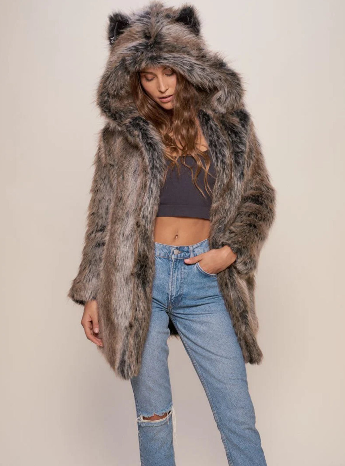 "BIG Wolf Energy" Fur Coat