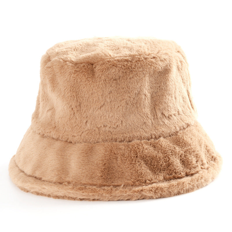 Multi-Printed Patterned Plushy Fur Hat