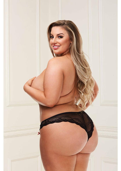 Baci Lace Boyshort - Black - XLarge