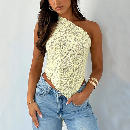 Backless Lace Pullover Summer Top