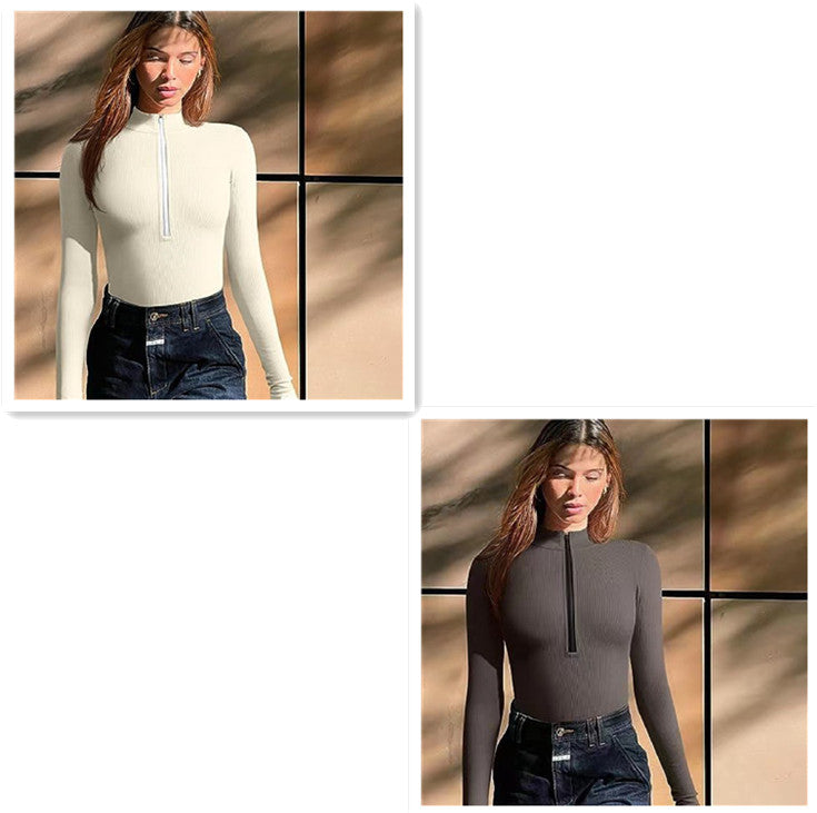 Seamless Long-Sleeve Romper (Slim/Shapewear)