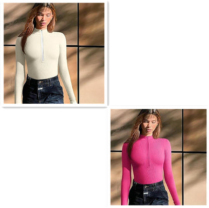 Seamless Long-Sleeve Romper (Slim/Shapewear)