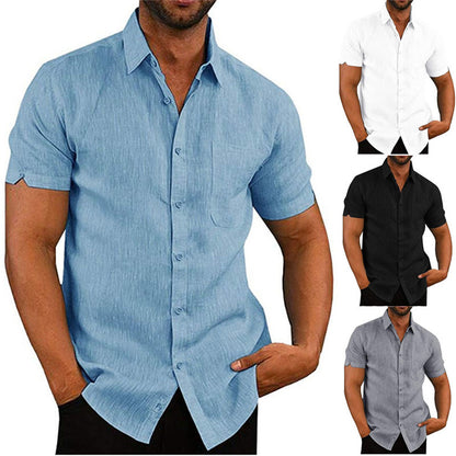 High Collared Button-Up Shirt