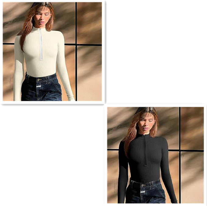 Seamless Long-Sleeve Romper (Slim/Shapewear)