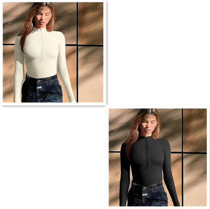 Seamless Long-Sleeve Romper (Slim/Shapewear)