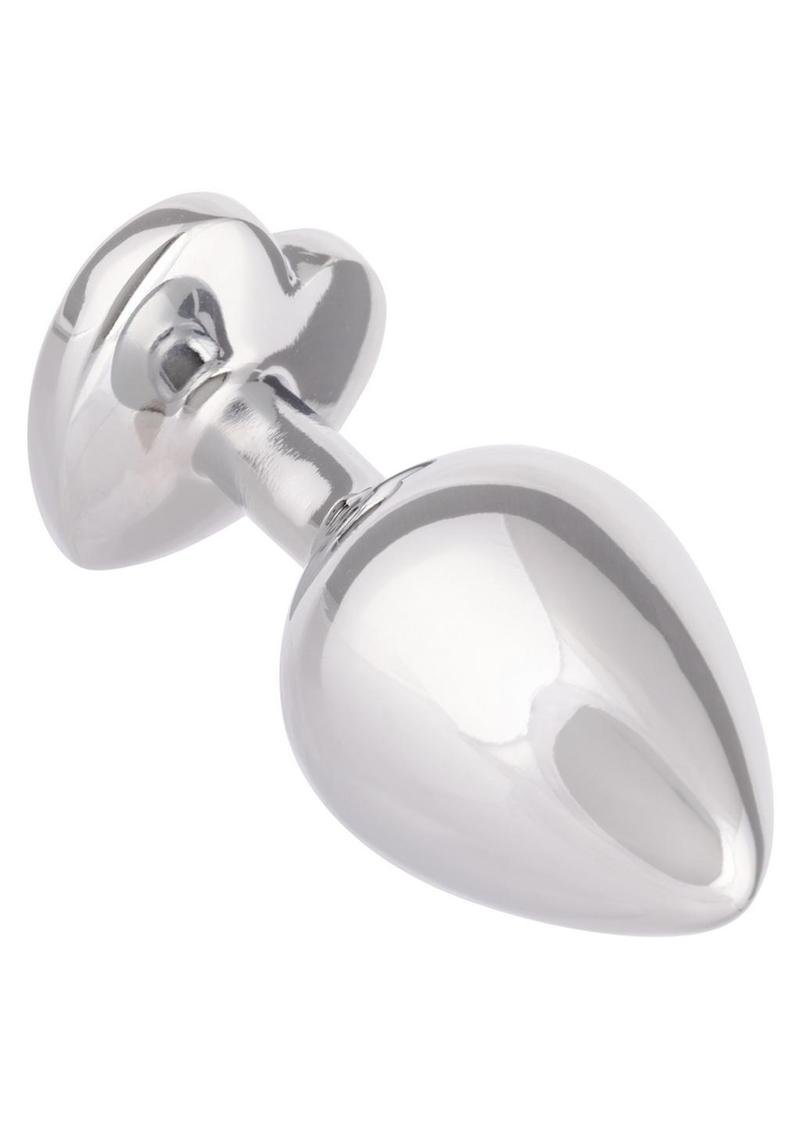 Jewel - Ruby Heart Aluminum Anal Plug (S/L)