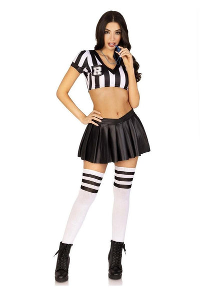Leg Avenue - "Time Out"  Sexy Ref Outfit w/ Whistle [3pc]