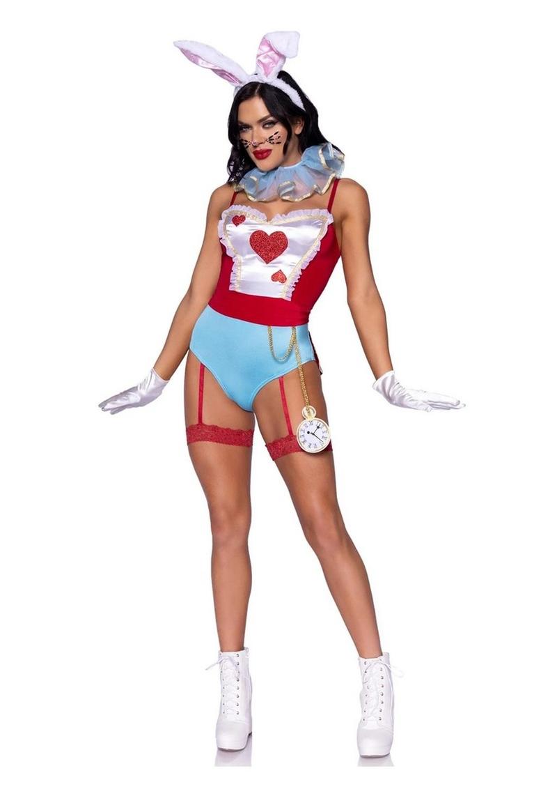 Leg Avenue -  "Wonderland White Rabbit" Costume Set [4pc]