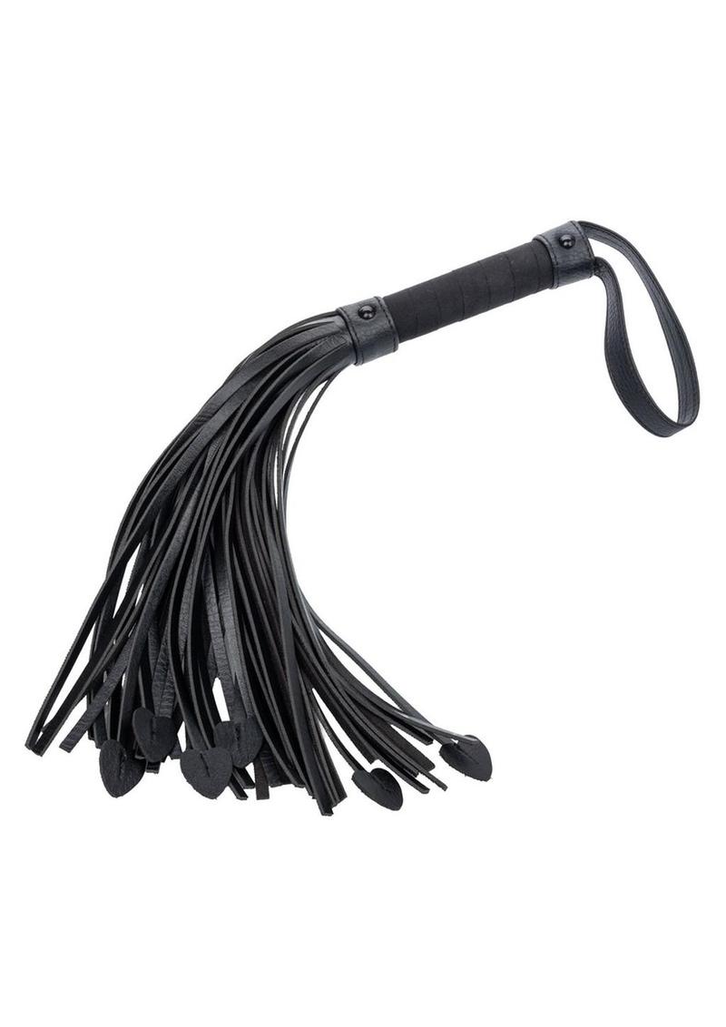 Nocturnal Collection Heart Throb Flogger - Black