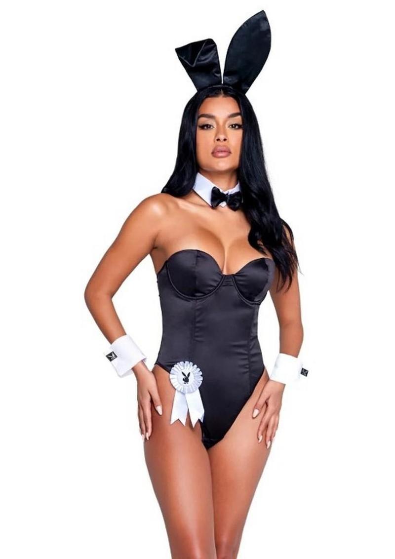 Playboy Classic Bunny Costume - Black - XLarge